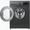 LG F4Y2TYG6X 8kg Front Load Washer with Steam (Onyx Black)