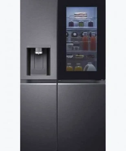 LG GC-X257CQES 635L InstaView Side-by-Side Refrigerator (Matte Black)