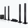 LG LHD657 1000W 5.1ch 4-Tallboy DVD Home Theater System (Black)