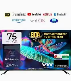 Vitron HTC75G 75" 4K UHD Frameless Smart WebOS TV