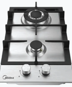Midea 30SB005 30CM Built-In Gas Hob (Stainless Steel Panel, Enamelled Pan Support)