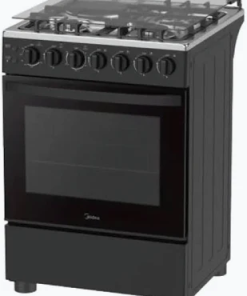 Midea 50E3G1H-BK 50x50 Dual Fuel Freestanding Cooker (3 Gas + 1 Electric, Black)