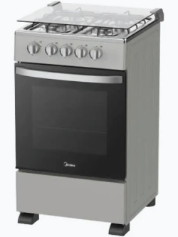 Midea 50E3G1H-SL 50x50 Dual Fuel Freestanding Cooker (3 Gas + 1 Electric, Silver)