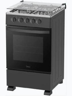 Midea 50TMG4G082-B 50x55 4-Gas Freestanding Cooker (Black)