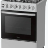Midea 60E3G1H4F-SL 60x60 Dual Fuel Freestanding Cooker (3 Gas + 1 Electric, Silver)