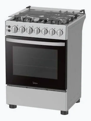Midea 60E3G1H6F-SL 60x60 Dual Fuel Freestanding Cooker (3 Gas + 1 Electric, Silver)