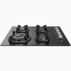 Midea 60GL403 60CM Built-In Gas Hob (Black Glass Panel, Triple Ring Burner)