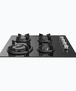 Midea 60GL403 60CM Built-In Gas Hob (Black Glass Panel, Triple Ring Burner)