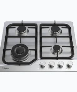 Midea 60SJ401 60CM Built-In Gas Hob (Stainless Steel Panel, Triple Ring Burner)