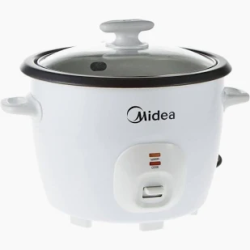 Midea MB-GP45A 4.5L Rice Cooker with Glass Lid (White)