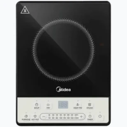 Midea MC-VS2113R-EMC 2100W Induction Cooker (Touch Control, Ceramic Glass Plate, Black)