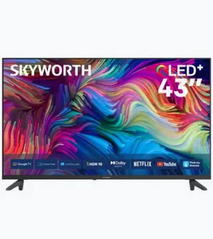 SKYWORTH 43Q5600H 43-Inch 2K QLED Google Smart TV (Black)