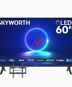 SKYWORTH 60Q6500H 60-Inch 4K UHD QLED Google Smart TV (Black)