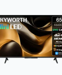 SKYWORTH 65X6600H 65-Inch 4K UHD QD-Mini LED Google Smart TV (Black)