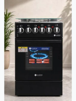 SOLSTAR SO-531DKBBKBSS 50cm Free-Standing Cooker (3 Gas + 1 Hotplate, Electric Oven, Black)