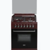 SOLSTAR SO-631DKEBRBSS 60cm Free-Standing Cooker (3 Gas + 1 Hotplate, Electric Oven, Brown)