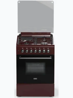 SOLSTAR SO-631DKEBRBSS 60cm Free-Standing Cooker (3 Gas + 1 Hotplate, Electric Oven, Brown)