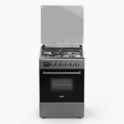 SOLSTAR SO-631DKHINBSS 60cm Free-Standing Cooker (3 Gas + 1 Hotplate, Wok Burner, Electric Oven, INOX)