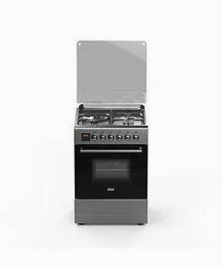 SOLSTAR SO-631DKHINBSS 60x60cm 3 Gas + 1 Electric Hotplate Free-Standing Cooker with Electric Oven (INOX Stainless Steel)