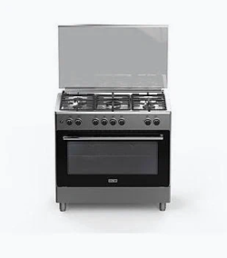 SOLSTAR SO-950DKEINBSS 90x60cm 5 Gas Burners Free-Standing Cooker with Electric Oven & Grill (INOX Stainless Steel)