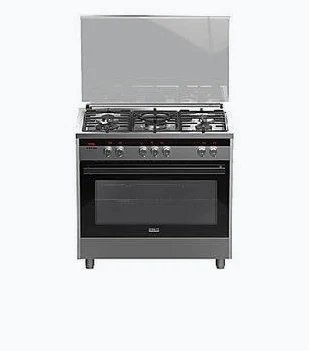 SOLSTAR SO-951DKPINBSS 90x60cm 5 Gas Burners Free-Standing Cooker with Electric Oven & Digital Timer (INOX Stainless Steel)
