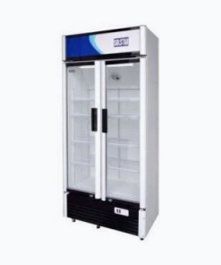 SOLSTAR VC6500-WHB SS 508L Double-Door Vertical Showcase Chiller (White)
