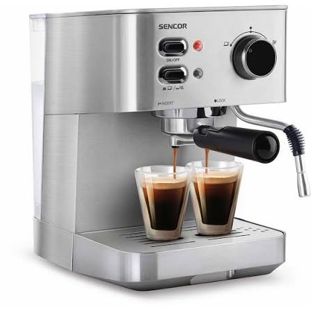 Sencor SES 4010SS Espresso & Cappuccino Coffee Machine (Stainless Steel)