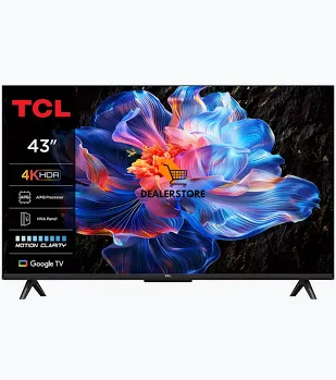 TCL 43V6D 43-Inch 4K UHD Smart Google TV (Metallic Black)