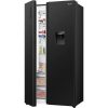 Hisense fridge 549 litre non frost side byside black with water dispe REF668DR