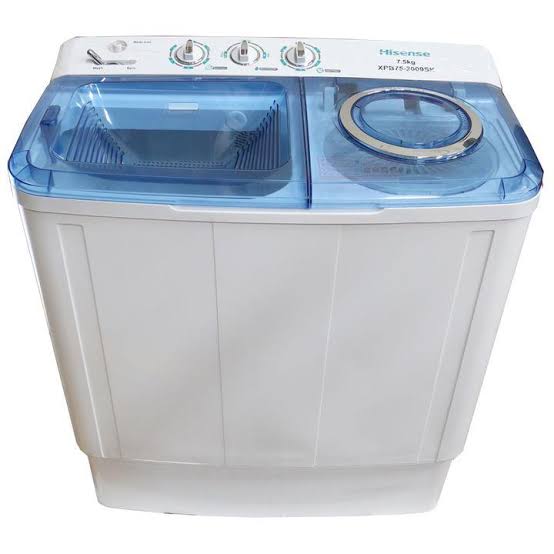 washing machine twin tub 7.5Kg White semi-Automatic WSQB753W