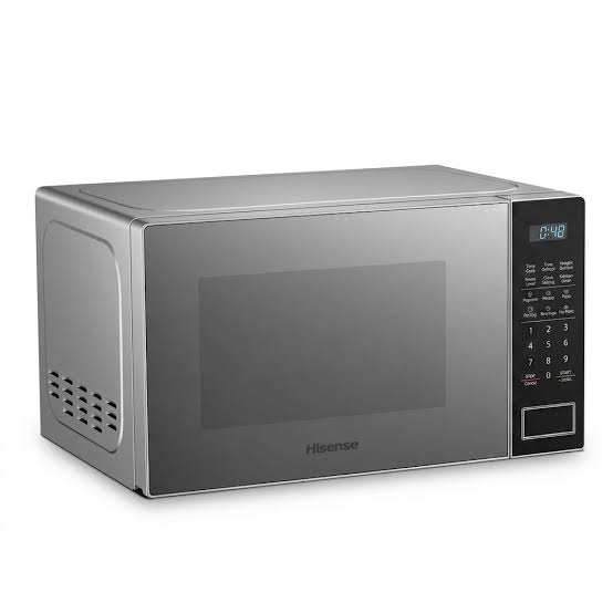 Hisense Microwave 25 Liters silver color Digital Handle with Grill Fuction H25MOMS7HG