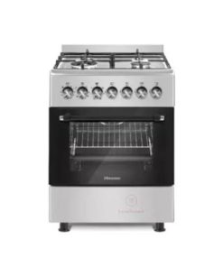 Hisense free standig60*55cm Stainless steel 2Electric +2Gas with Electric oven HF 622 GEES