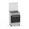 Hisense free standig60*55cm Stainless steel 2Electric +2Gas with Electric oven HF 622 GEES