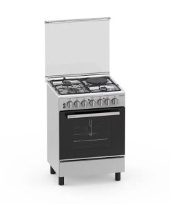 Hisense free standig60*55cm Stainless steel 2Electric +2Gas with Electric oven HF 622 GEES