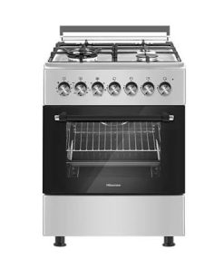 Hisense free standing 60*90cm Stainless steel, 4+2 with Electric oven HF942