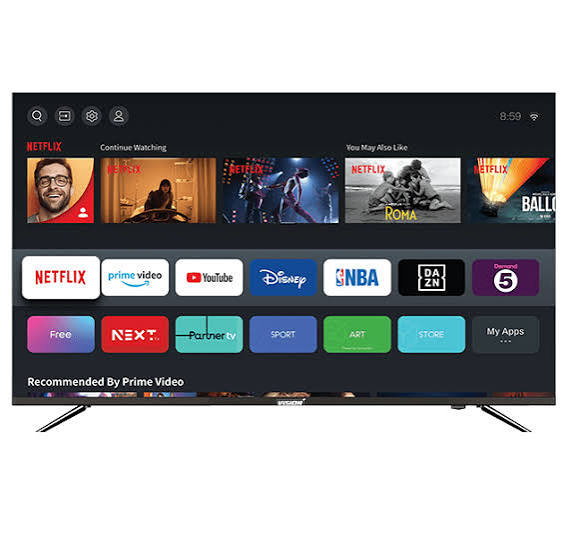 55 Inch Vision Plus VP8855KV 4K VIDAA Frameless Smart TV