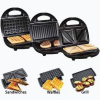Sencor SSM 9410SS Sandwich Maker 3-in-1 (Stainless Steel / Black)