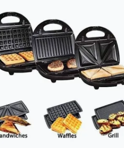 Sencor SSM 9410SS Sandwich Maker 3-in-1 (Stainless Steel / Black)