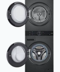 LG WT1311PB 13/10kg WashTower™ with Center Control Panel (Black Steel)
