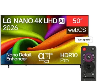 LG 43NU840B6LA 43" NANO 4K AI Smart TV (Black)