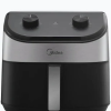 Midea MF-TN45WK4 4.7L Manual Air Fryer (4.7L, Mechanical Control – Black/Gold)